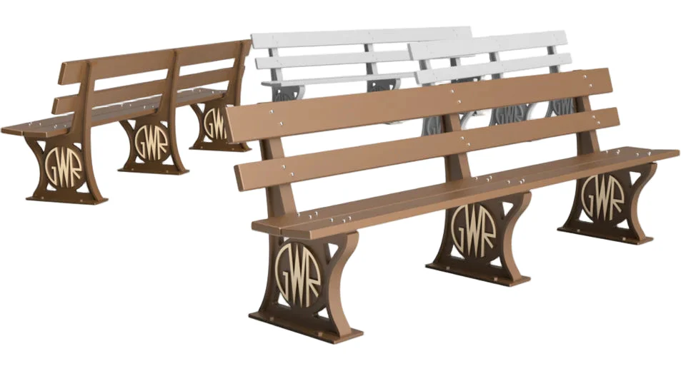 RRM153 OO Gauge GWR Benches (Pack of 4) - Unpainted Model Kit