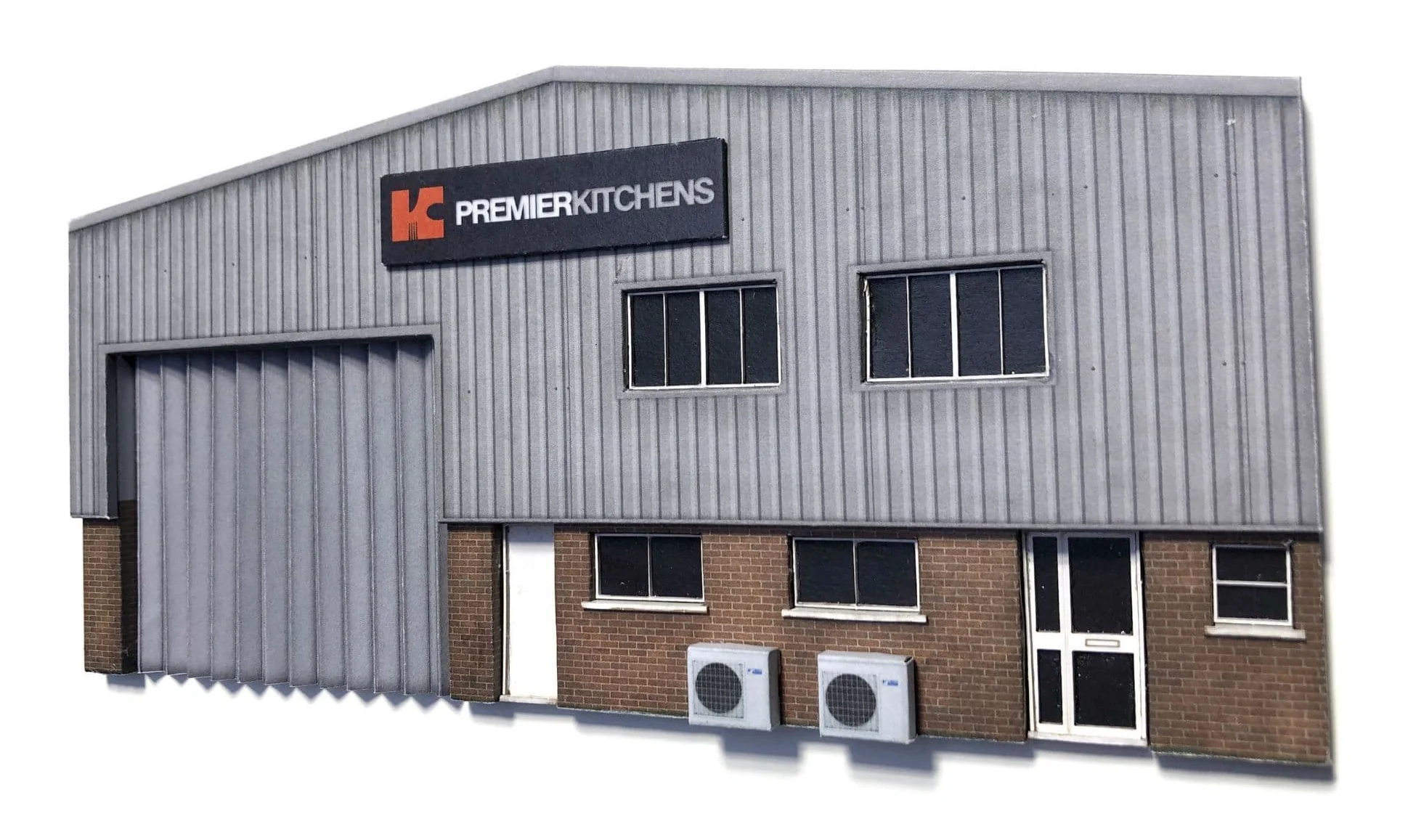 KX060 OO Low Relief Modern Industrial Unit Model Kit - Image 2