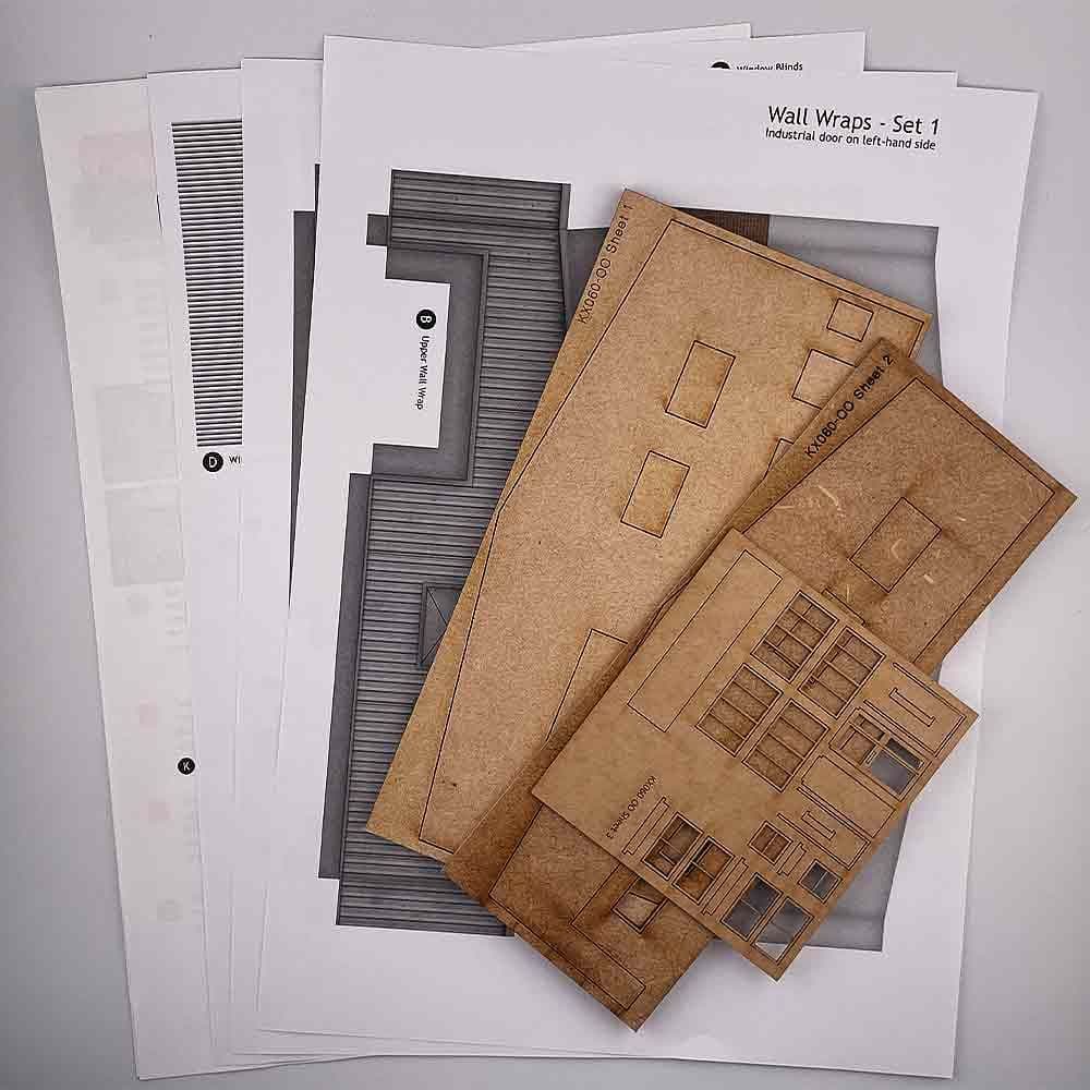 KX060 OO Low Relief Modern Industrial Unit Model Kit - Image 5