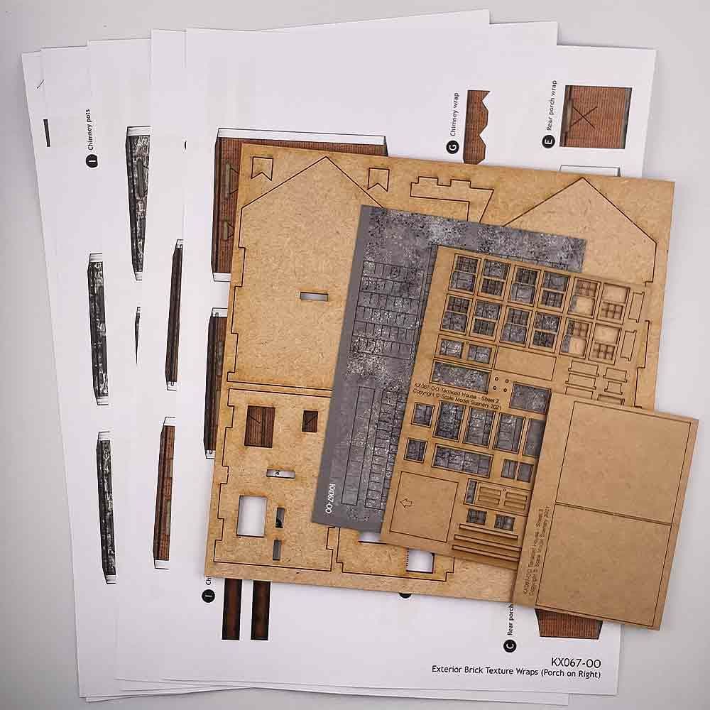 KX067 OO Terraced House / Cottage Model Kit - Image 5