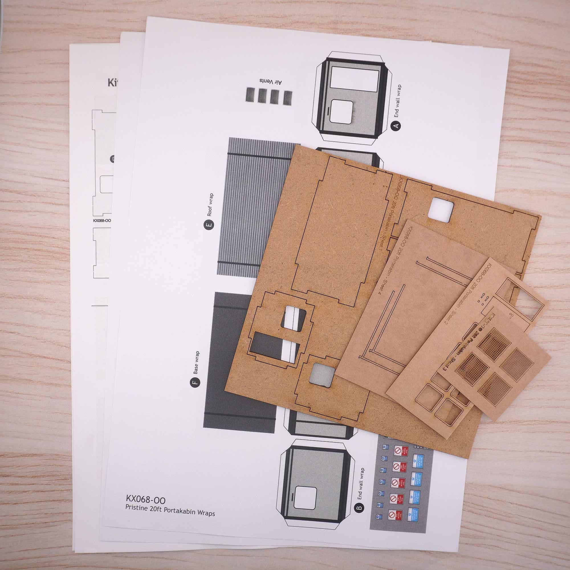 KX068 OO 20ft Portakabin / Portable Office Model Kit - Image 5