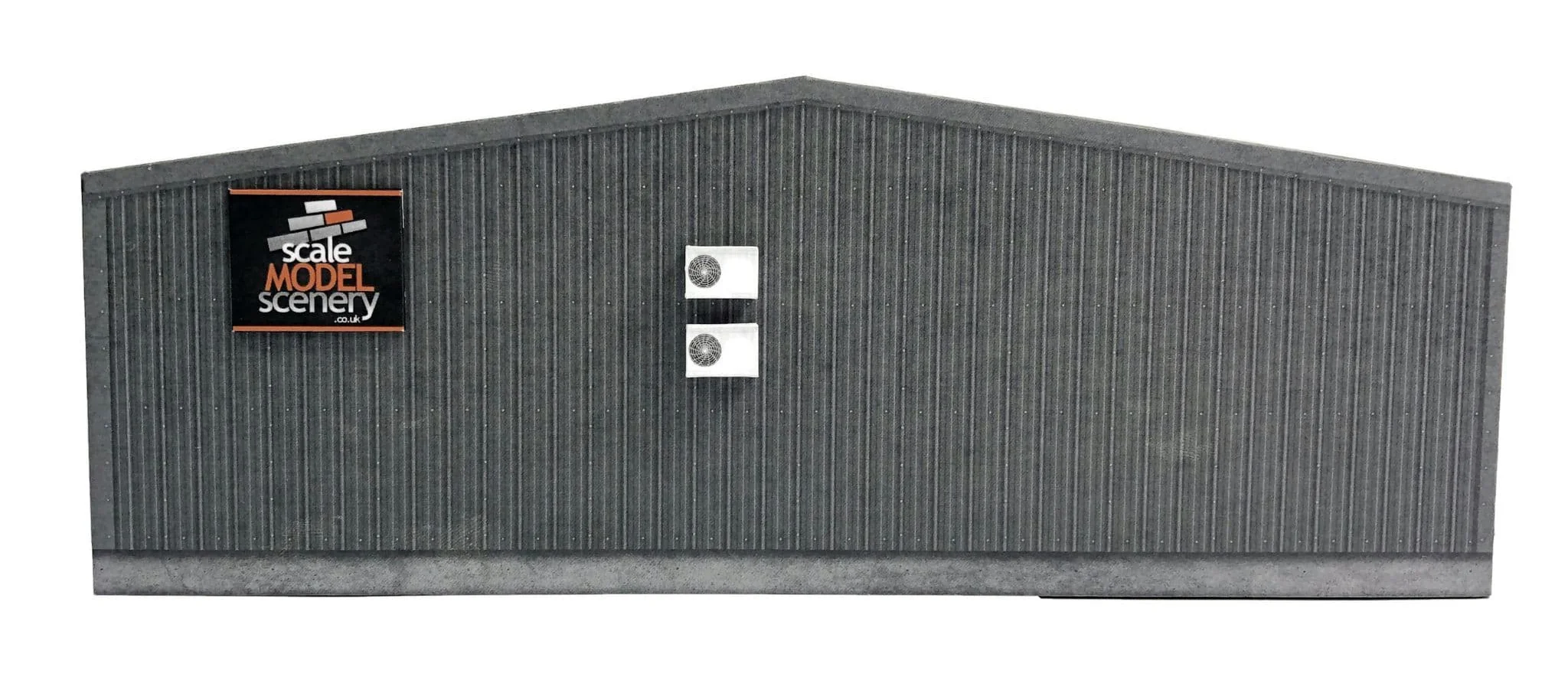KX093 Low Relief Small Modern Industrial Unit End Wall Model Kit