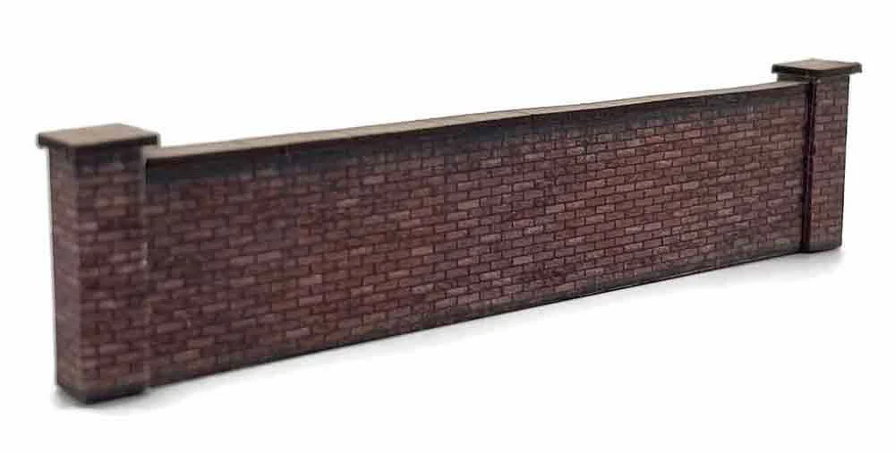 KX107B 5ft Modular Industrial Red Brick Walls Model Kit