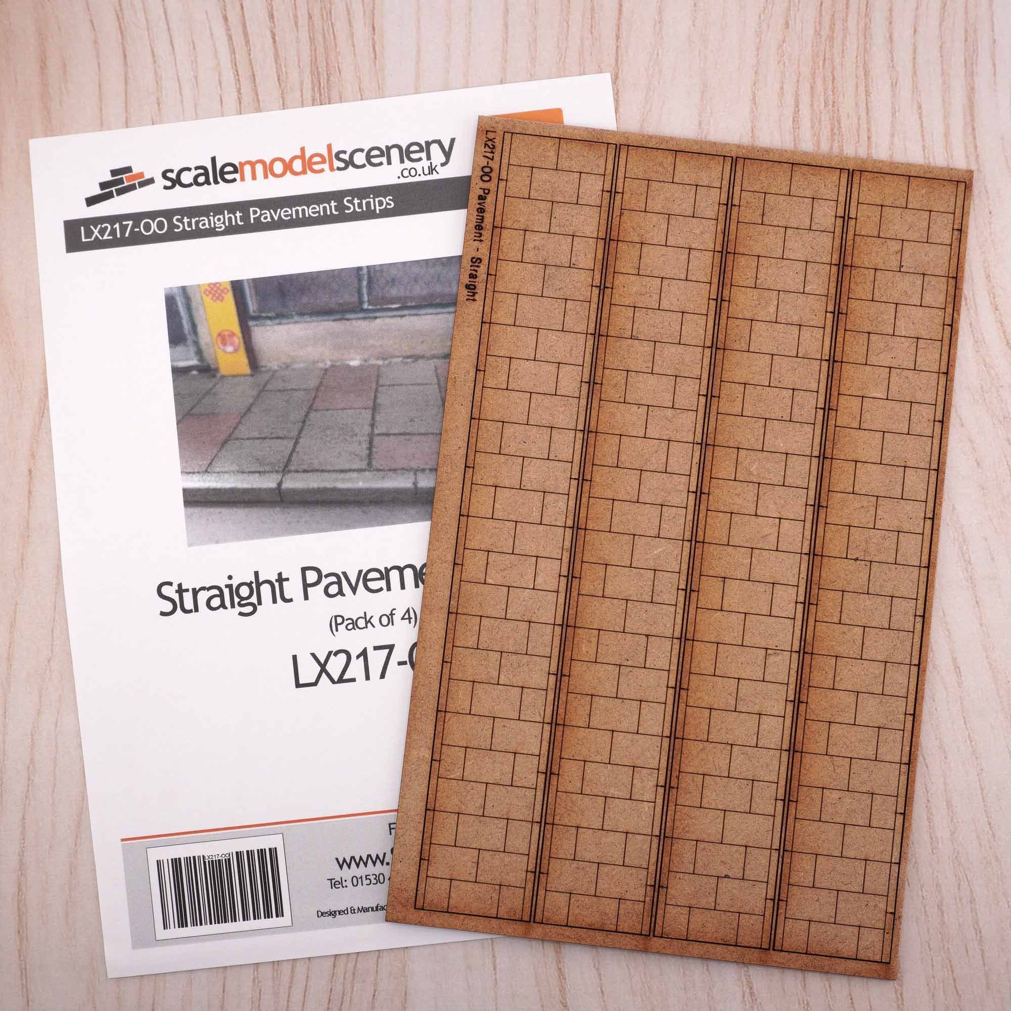 LX217 Laser Cut MDF Pavement Strips Model Kit - Image 3