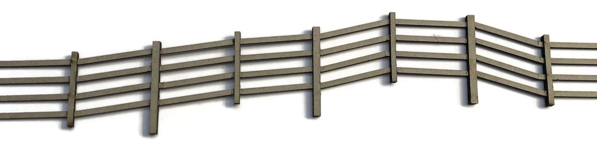 LX236 OO/HO 4ft Post & Rail Fencing (Natural Wood) Model Kit