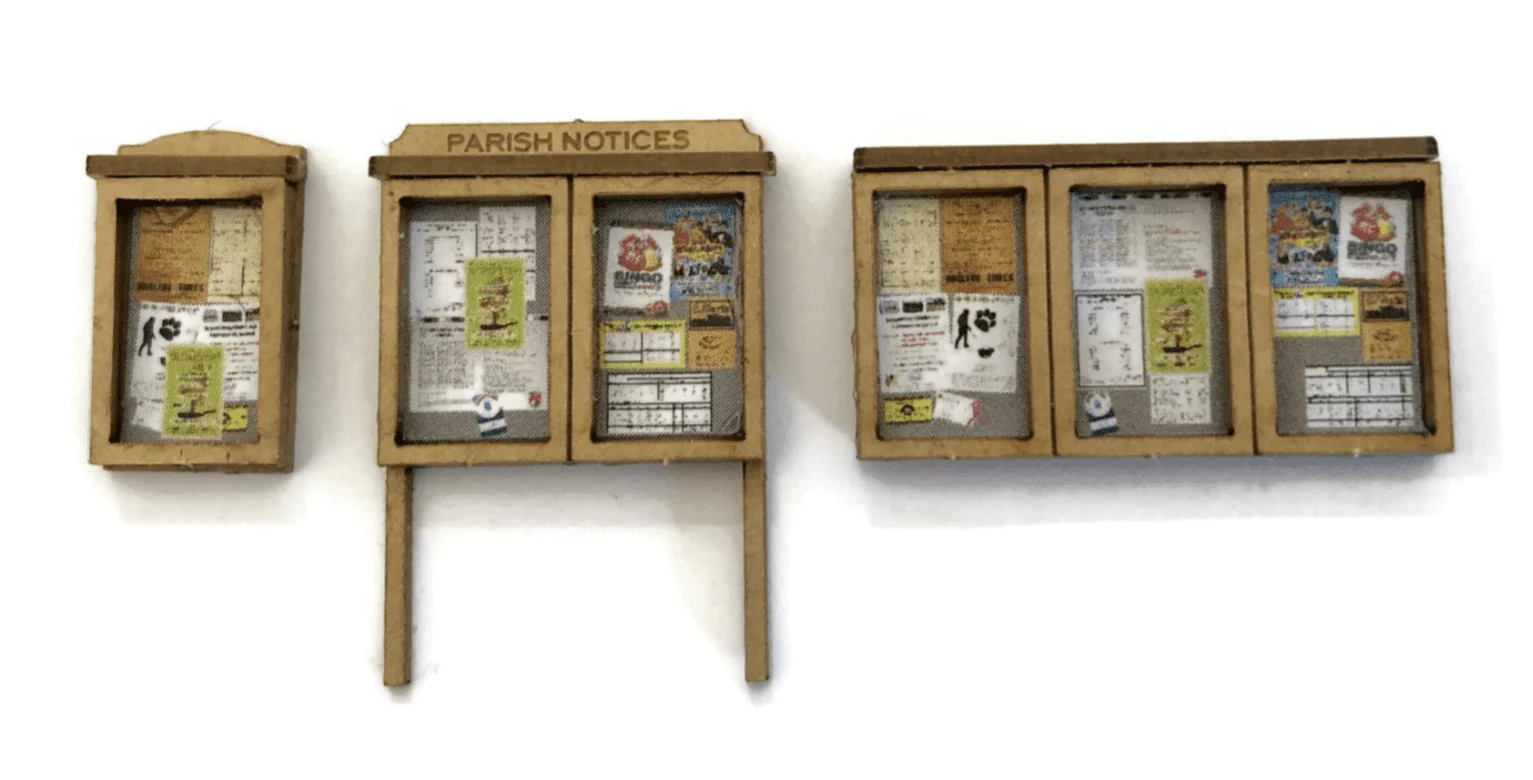 LX239 Parish / Village / Church Noticeboards Model Kit