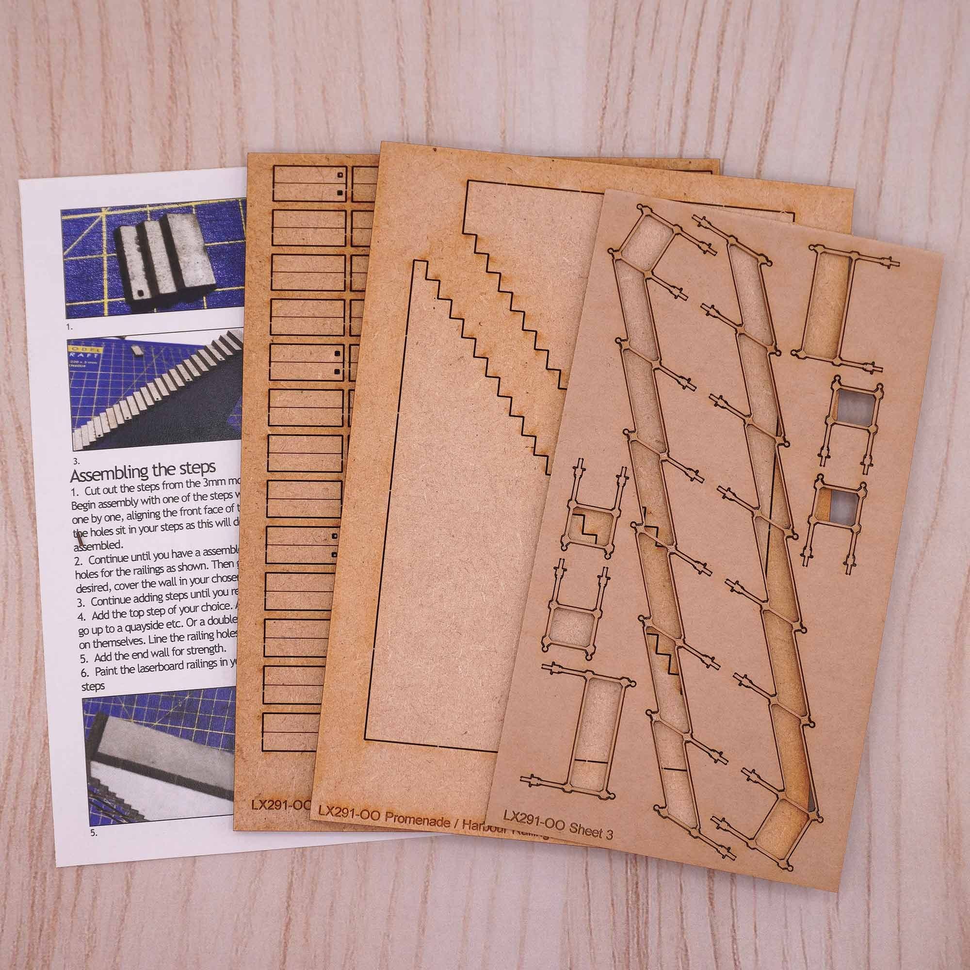 LX291 Harbour / Quayside / Station Steps Model Kit - Image 3