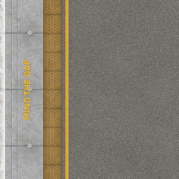 TX233 OO/HO Asphalt Platform Sheets With Network Rail Coping (x5)
