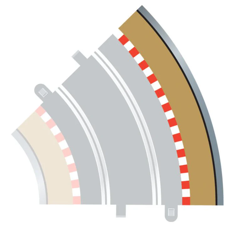 C8228 Radius 2 Curve Outer Borders 45 x 4