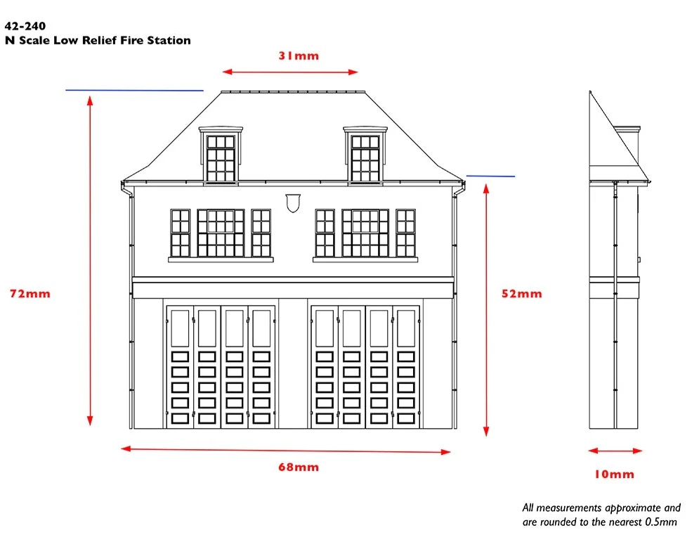 42-240 Low Relief Fire Station - Image 4