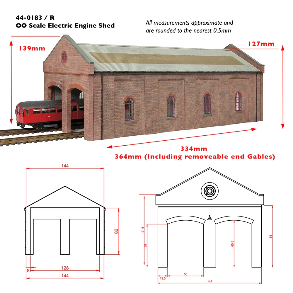 44-0183 Electric Train Depot White - Image 3