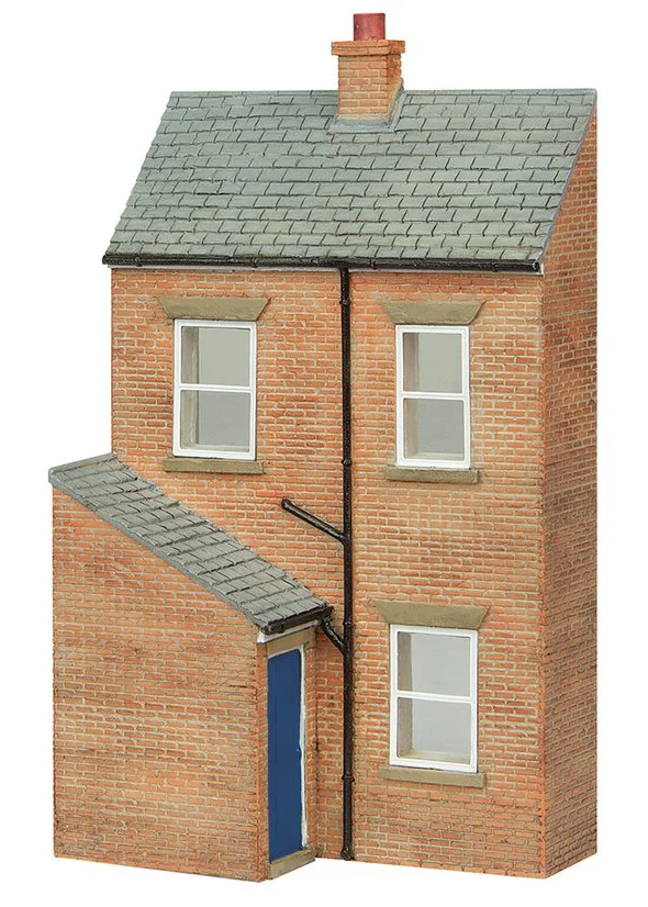44-0217B Low Relief Rear of Terrace, Left Hand Door Blue