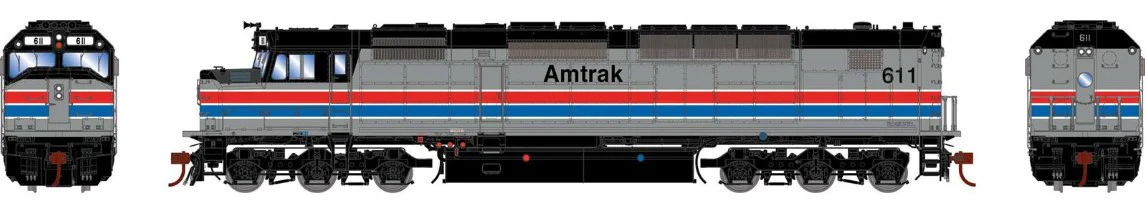 ATHG64120 SDP40F Locomotive Amtrak Phase II #611 Diesel Locomotive