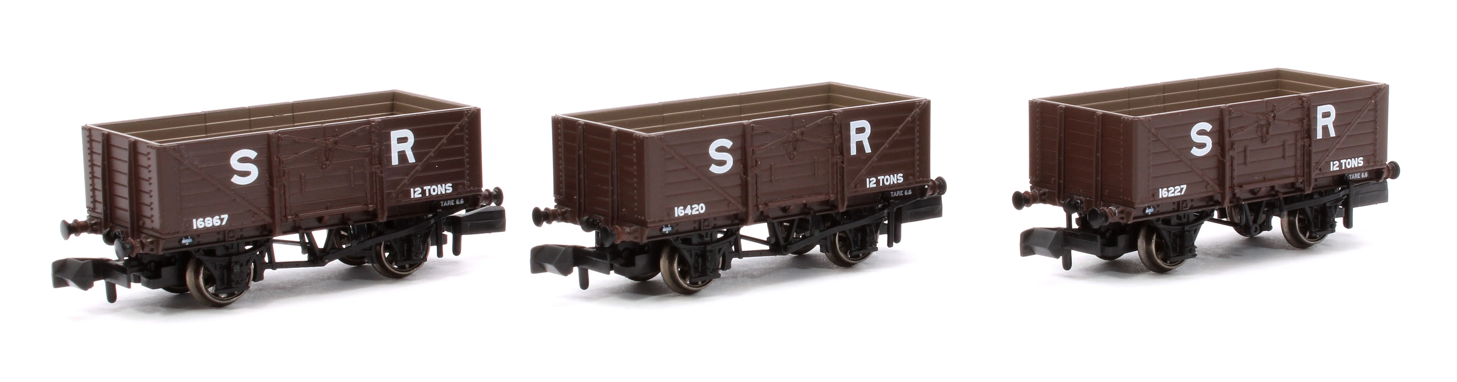 942007 SECR Wagons Pack 3 - SR pre-36 Livery 7 Planks (Dia.1355)
