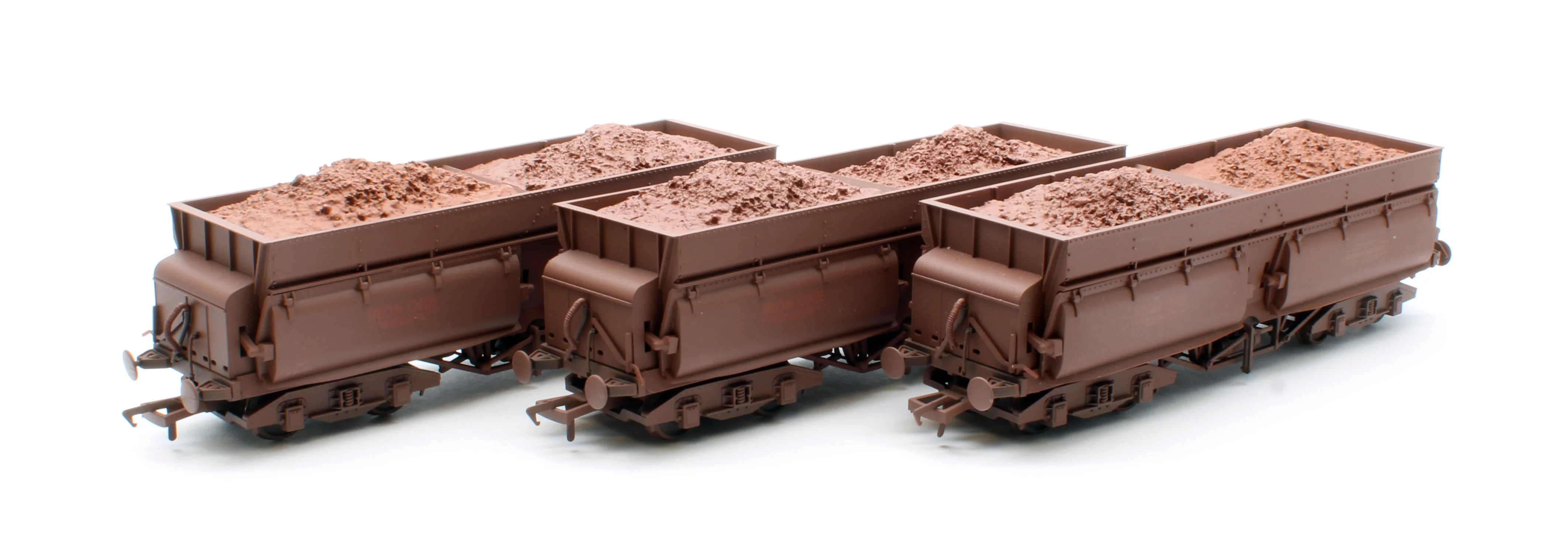 KRM-CON-OO-3H-W Set of 3 Consett Iron Ore Wagons - Pack H (With Load) - Weathered - Image 8
