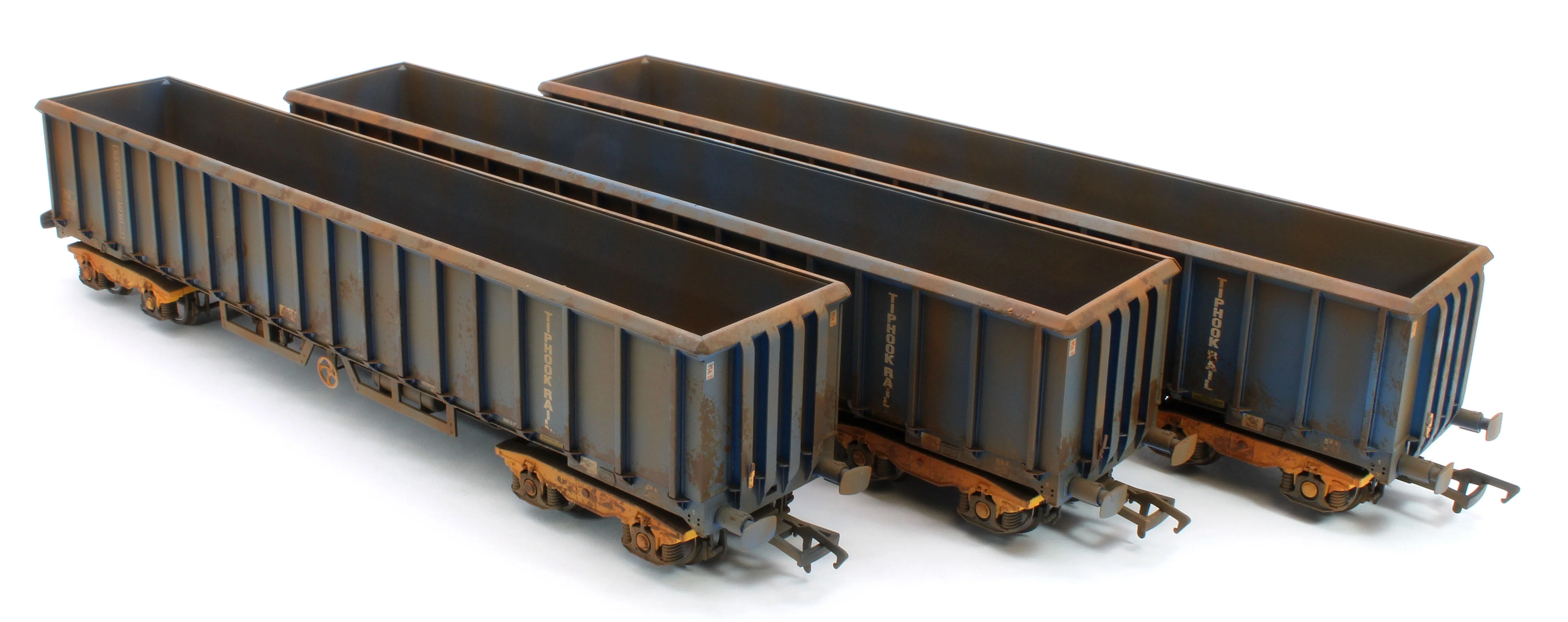 JXA01 TP(A)W Bespoke Weathered Set of 3 JXA Bogie Scrap Wagons - Image 11