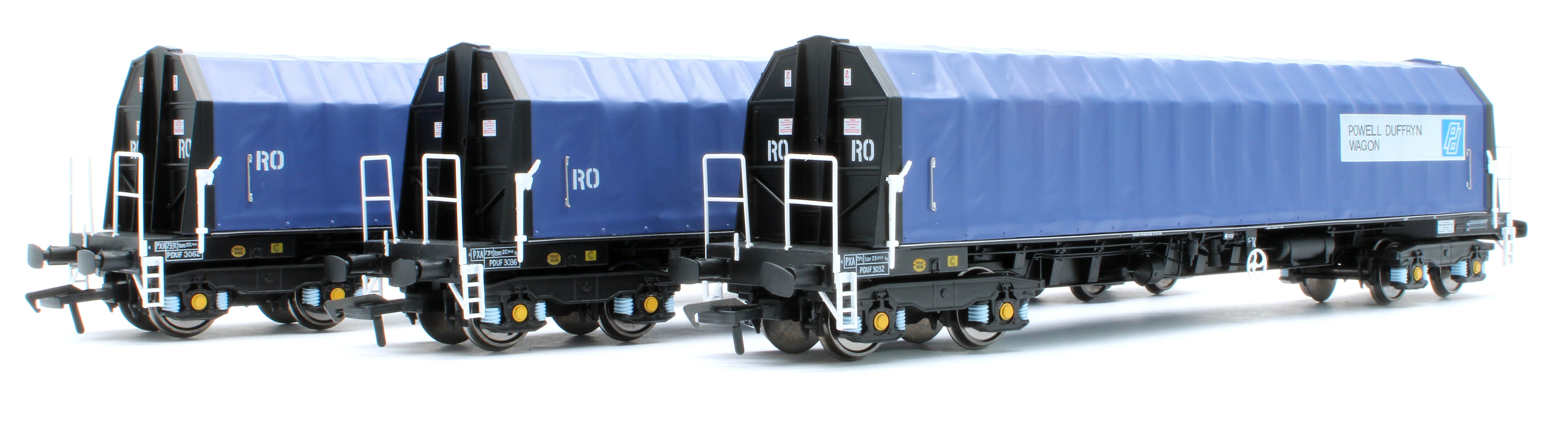 PXA01 TP(B) Set of 3 PXA Steel Coil Carrier PD Blue with RO Lettering No.3032/3036/3062 - Image 2