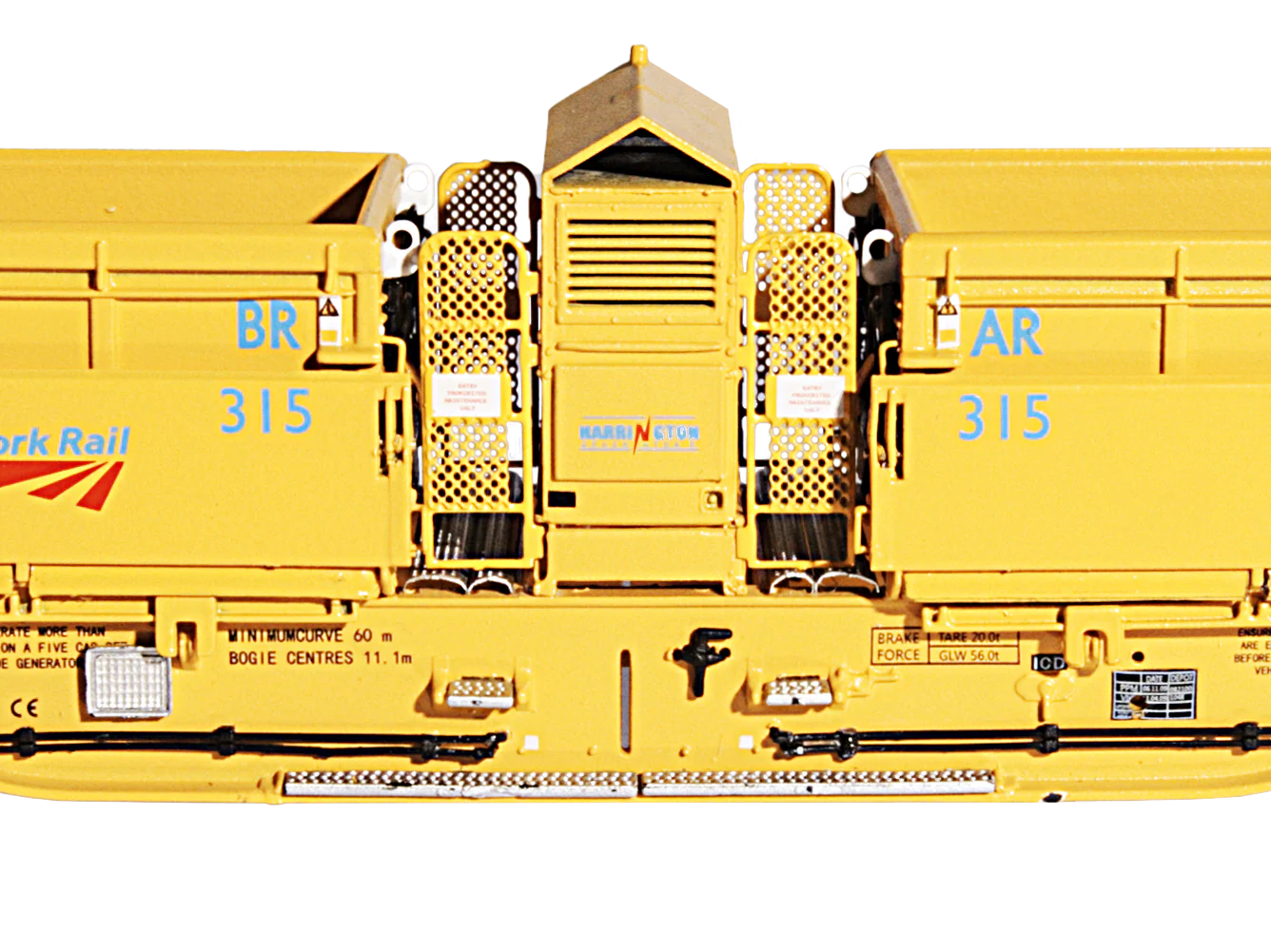 4F-075-006 Set of 5 MRA Side Tipping Ballast Wagon Metronet - Image 4