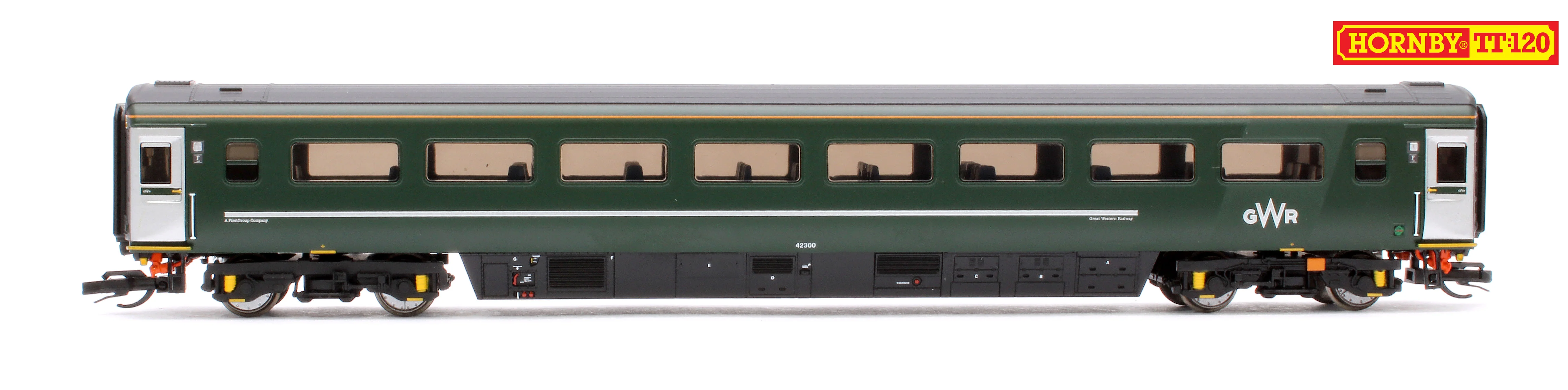 GWR-HST+4-BUNDLE Set of 6 GWR TT:120 Class 43 HST & Mk3 Coaches - Image 10