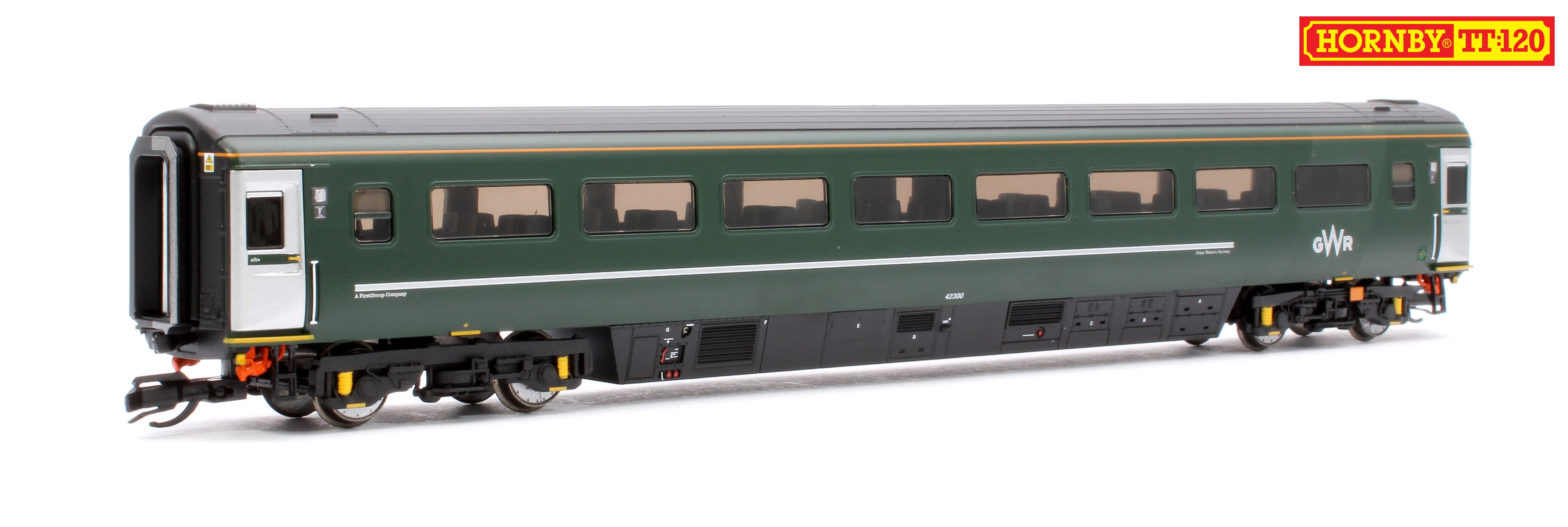 GWR-HST+4-BUNDLE Set of 6 GWR TT:120 Class 43 HST & Mk3 Coaches - Image 9