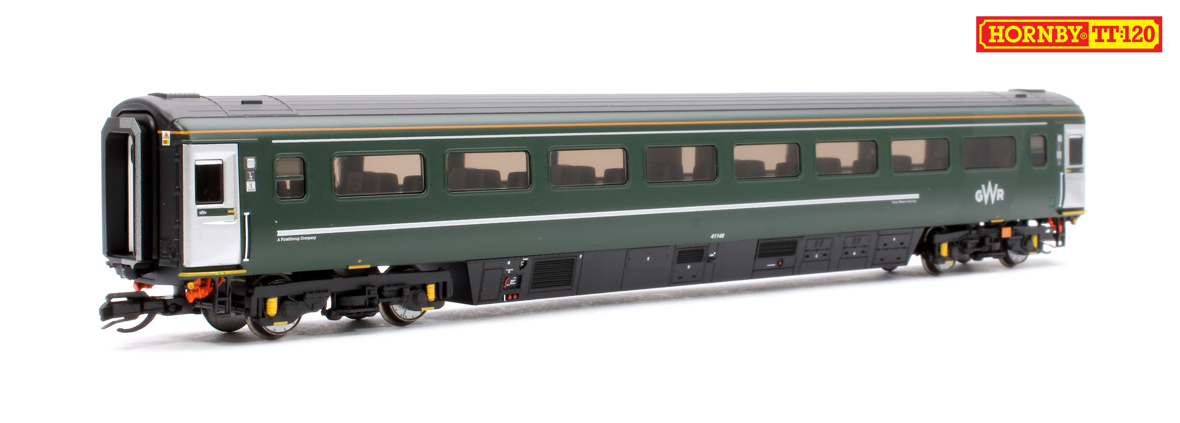 GWR-HST+6-BUNDLE Set of 8 GWR TT:120 Class 43 HST & Mk3 Coaches - Image 11