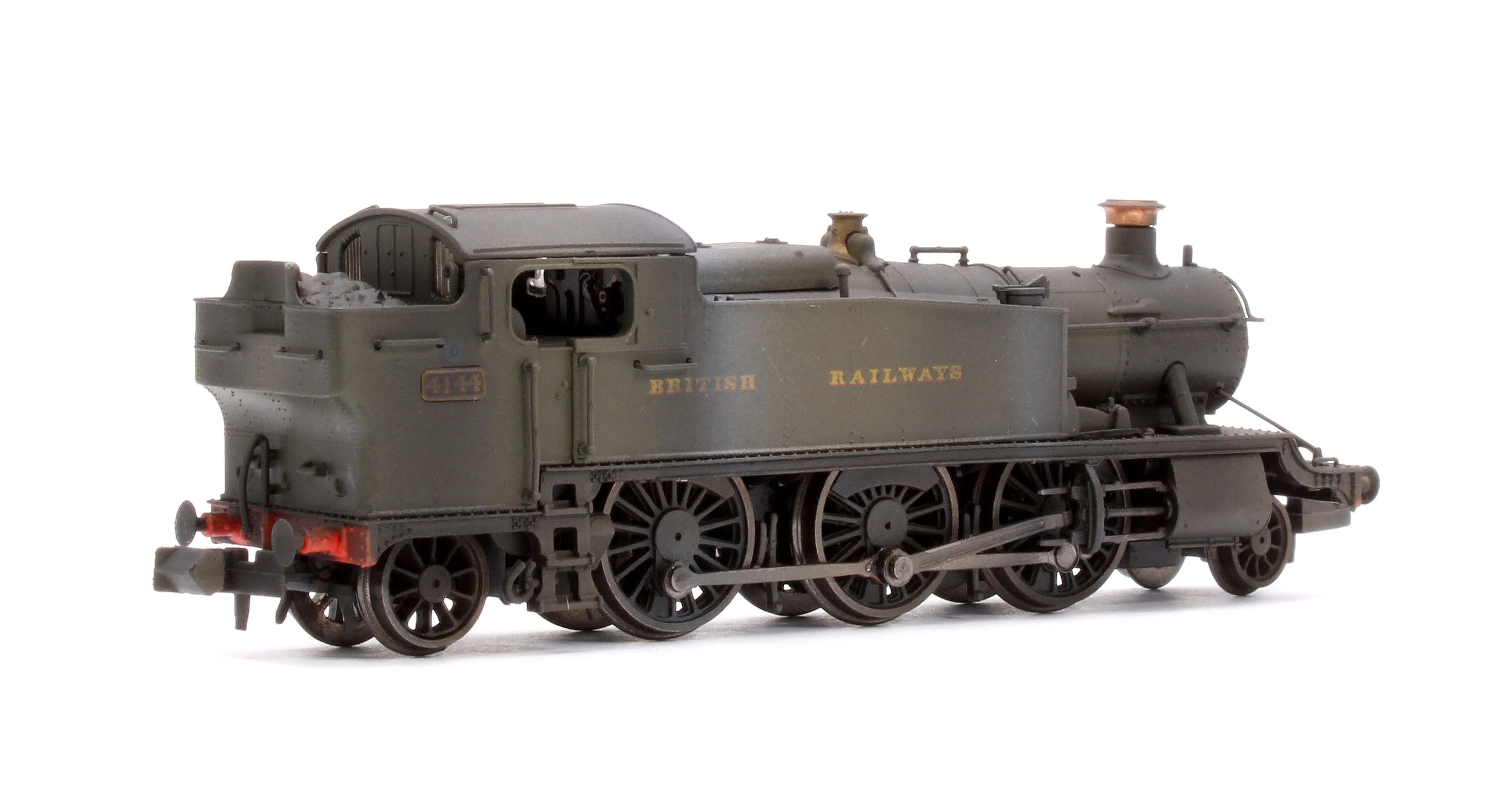 S2103-03W Custom Weathering Class 5101 Large Prairie British Railways BR Green 2-6-2 Tank Locomotive No.4144 - Image 3