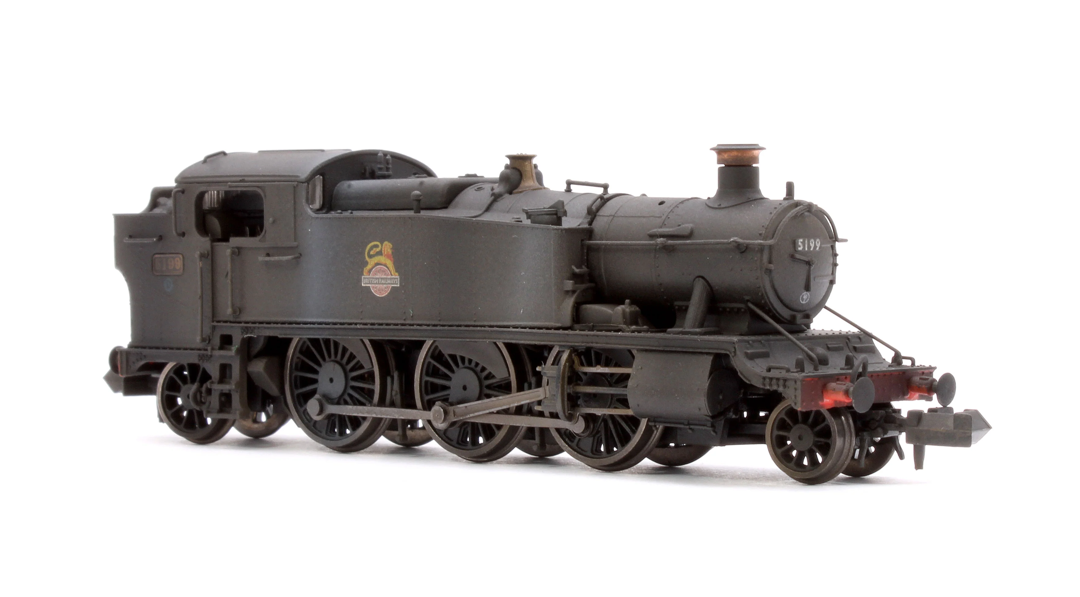 S2103-04W Custom Weathered Class 5101 Large Prairie British Railways BR Black (Early Crest) 2-6-2 Tank Locomotive No.5199 - Image 4