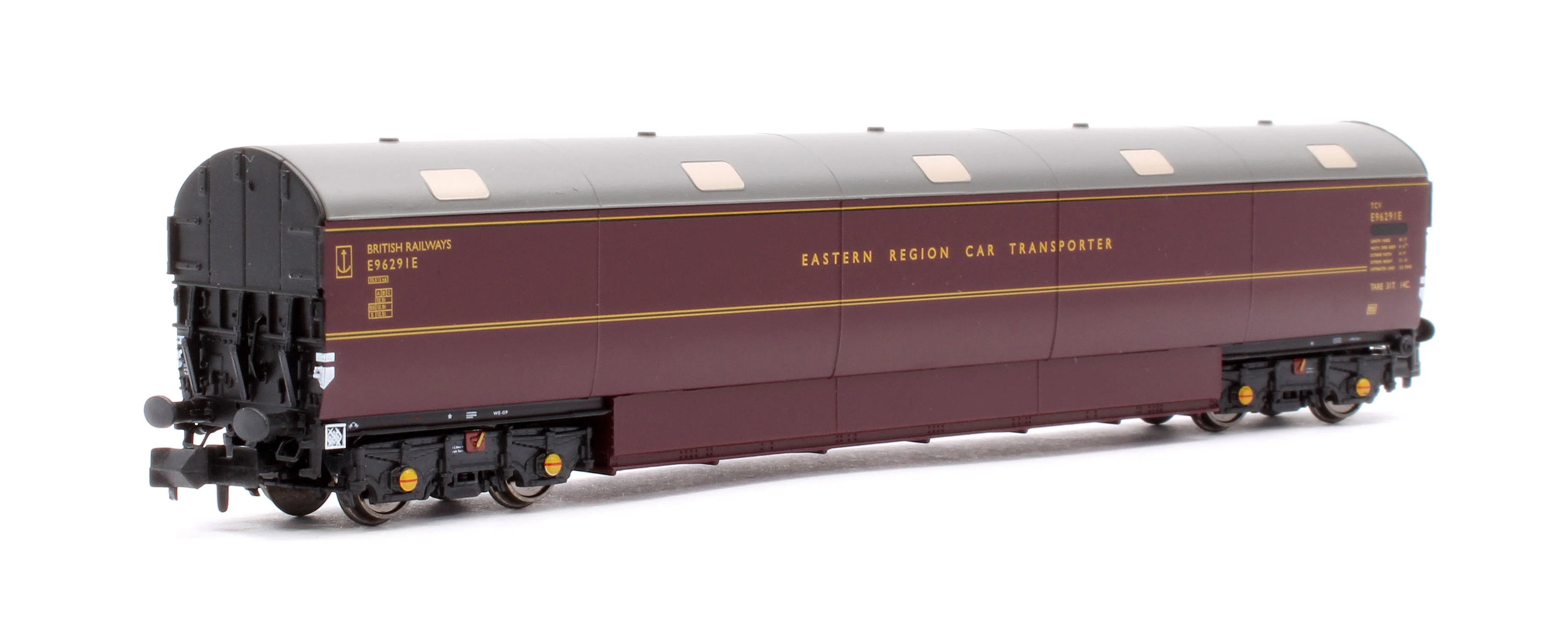 S2303-03 Newton Chambers Car Transporter Eastern Region BR Lined Maroon E96287/291/294E - Pack 3 - Image 5