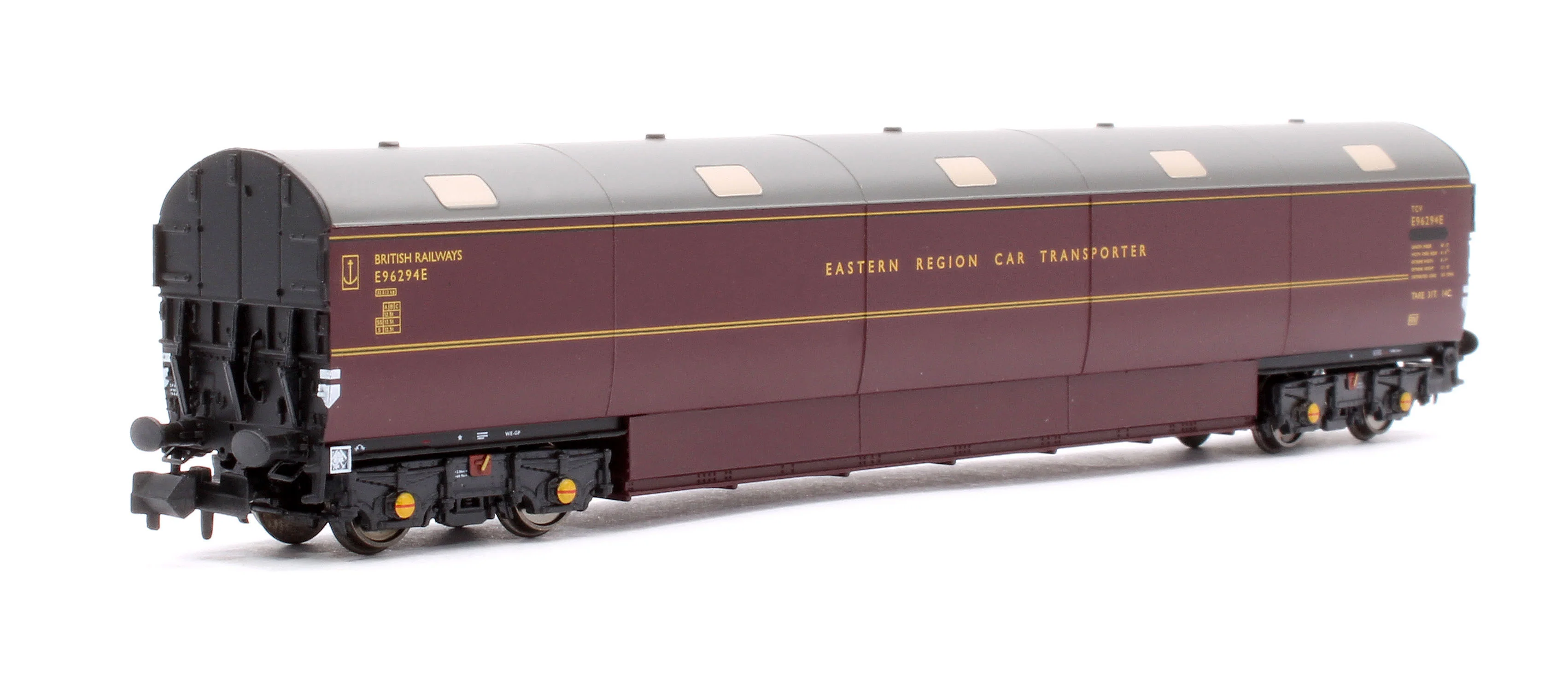 S2303-03 Newton Chambers Car Transporter Eastern Region BR Lined Maroon E96287/291/294E - Pack 3 - Image 8