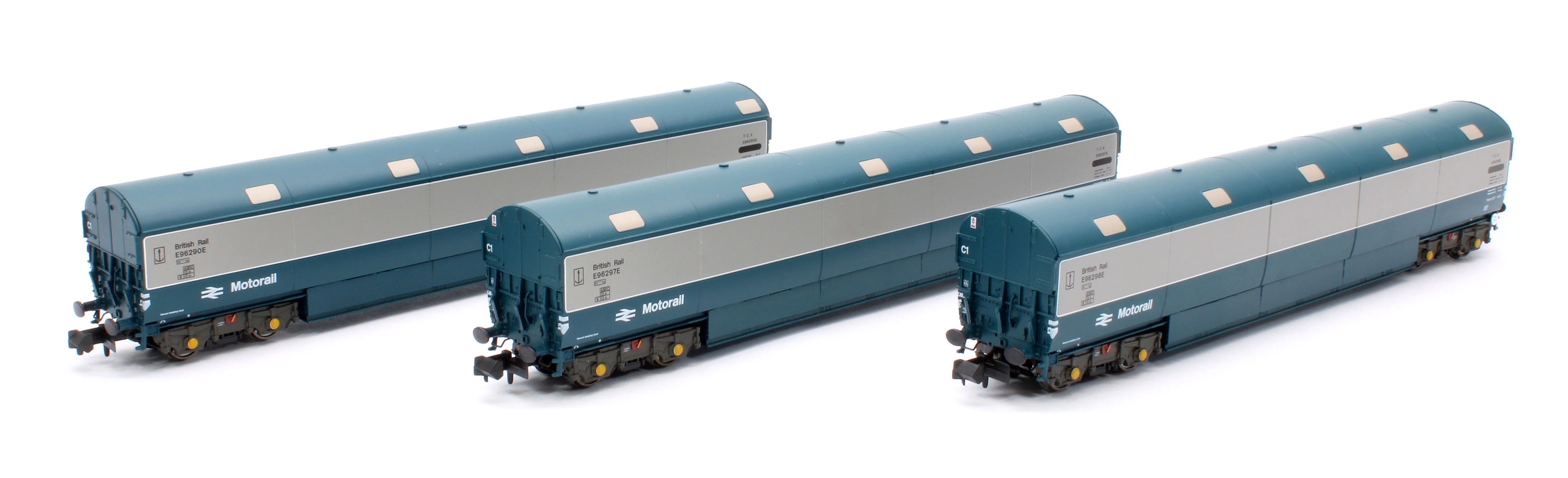 S2303-04 Newton Chambers Car Transporter BR Motorail BR Blue/Grey TCV E96290/297/298E - Pack 1