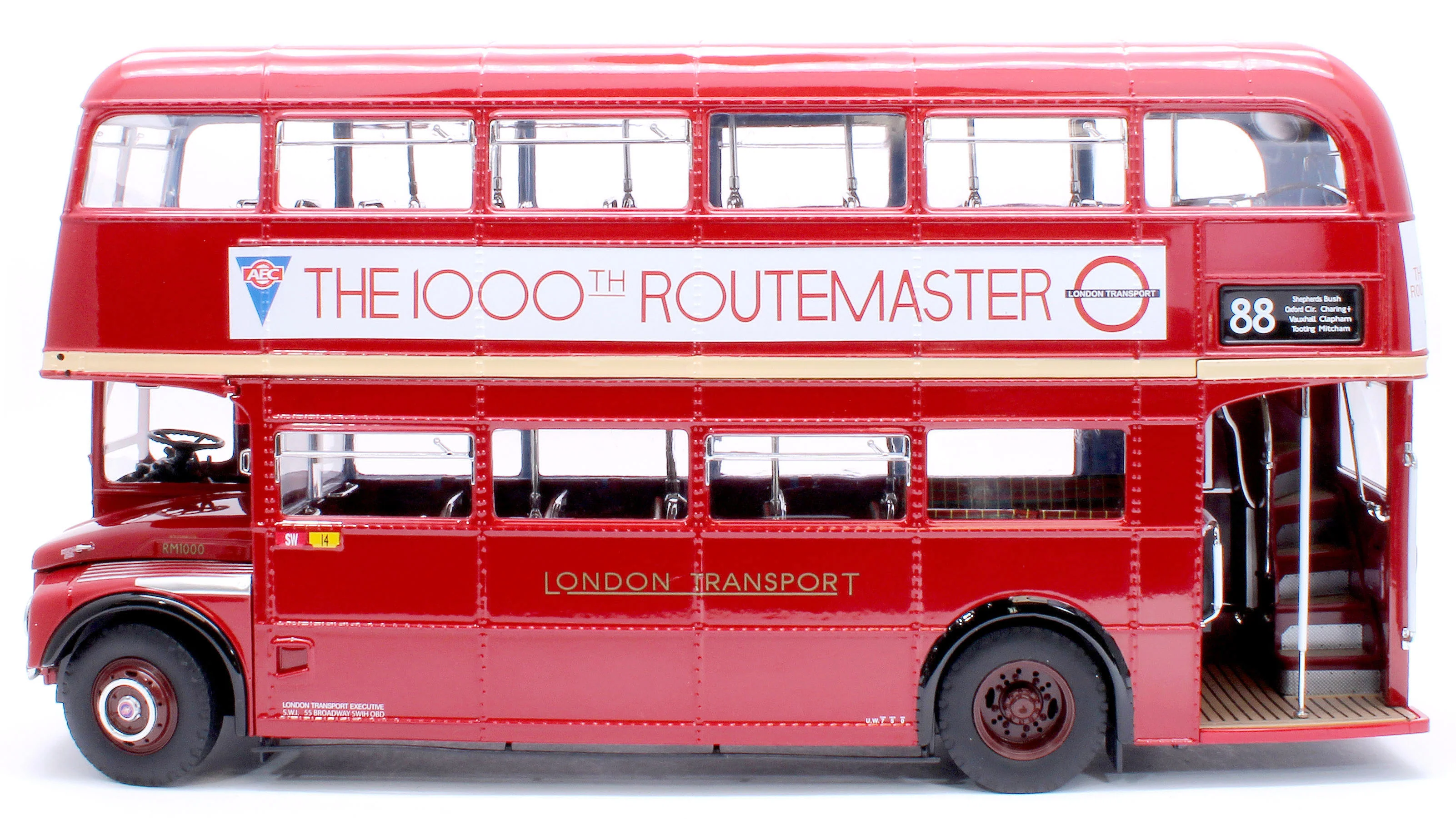 H2943 Routemaster Bus RM1000 100 BXL Red (Limited Edition 1000pcs) - Image 2