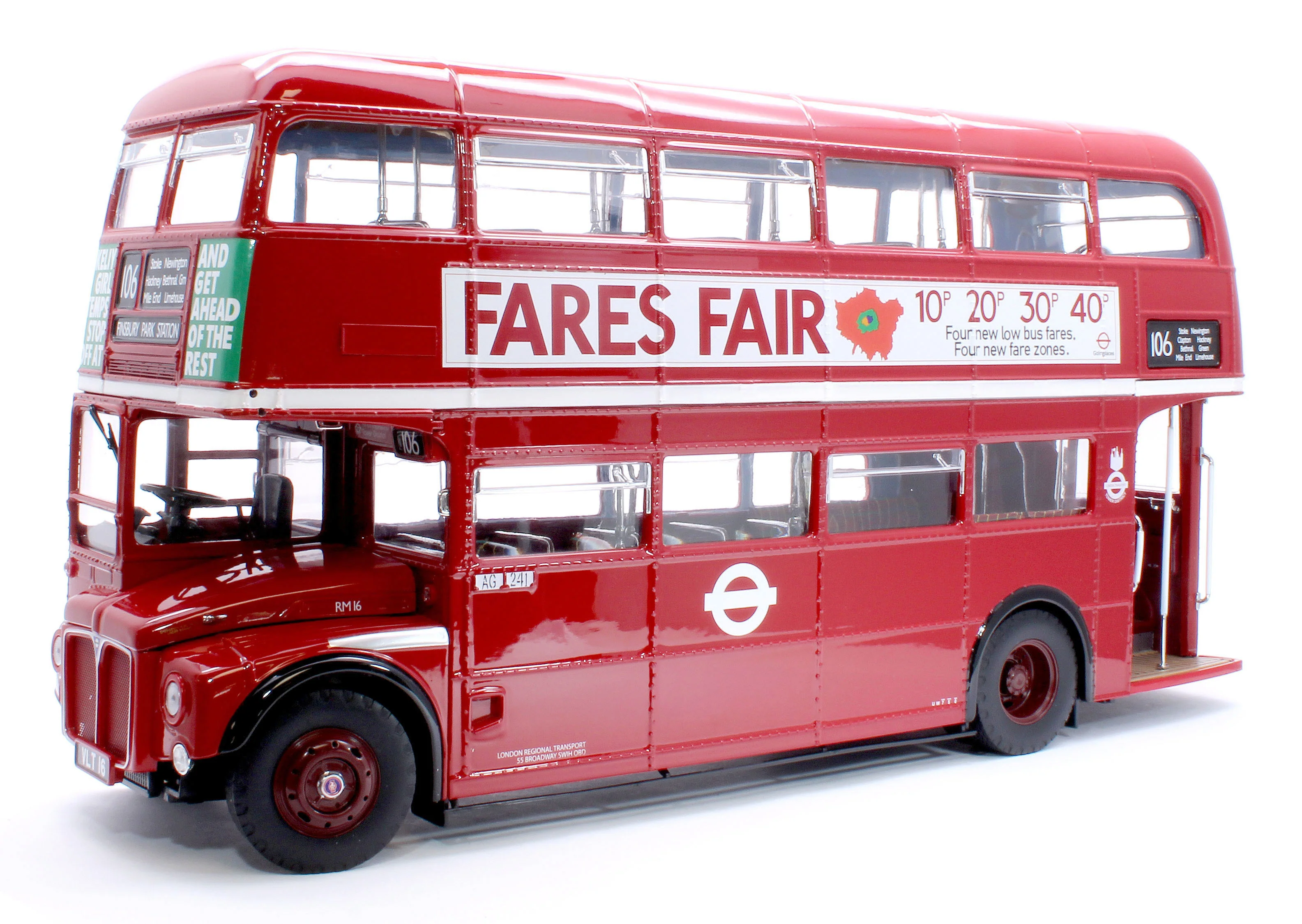 H2944 Routemaster Bus RM16 VLT 16 Red (Limited Edition 800pcs)