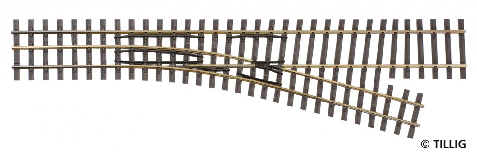 85181 Tillig elite track : Bifurcation HO/HOe Narrow Splits to Right