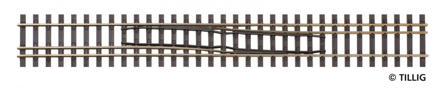 85187 Tillig elite track : Shift Track HO/HOm Narrow Shifts Left to Right