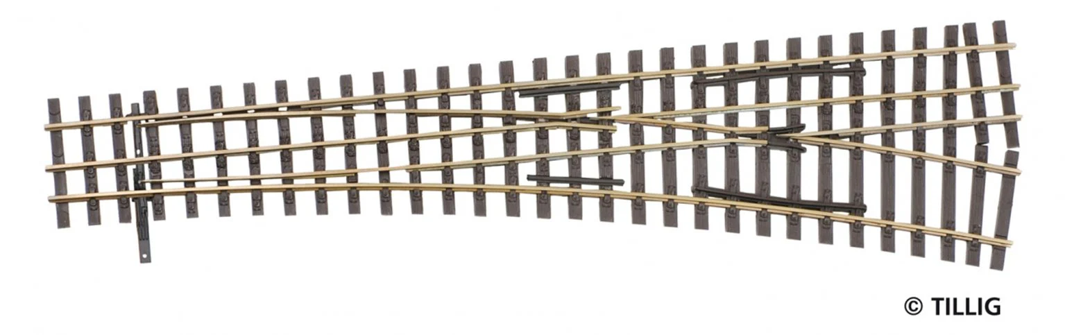 85195 Tillig elite track : Right Turnout HO/HOe (Standard Gauge)