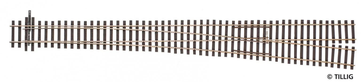 85346 Tillig elite track : Right Wide Radius HO 9° - 6.34°
