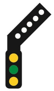 TTSK5R Train Tech TTSK5R Signal Kit (RH Feather) 3 Aspect Distant