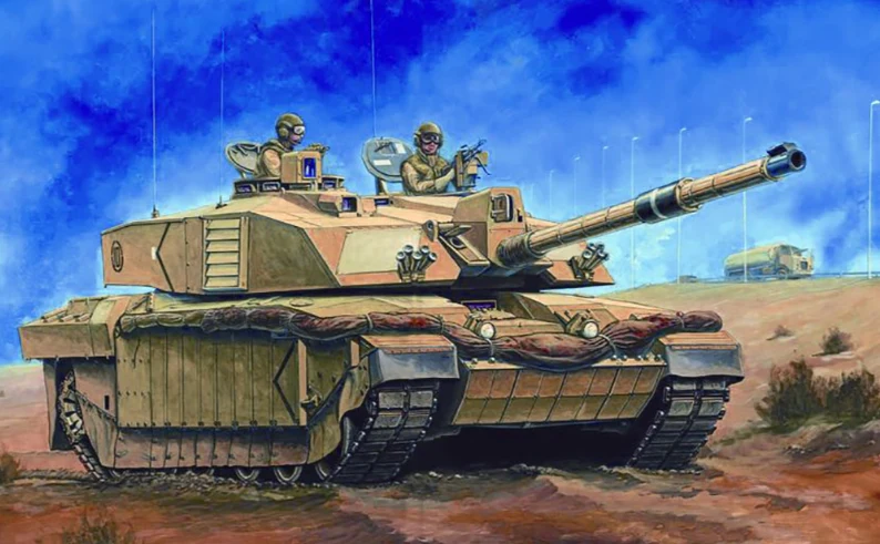PKTM00323 Challenger 2 Basra 'Op Telic' w/ up armour Model Kit