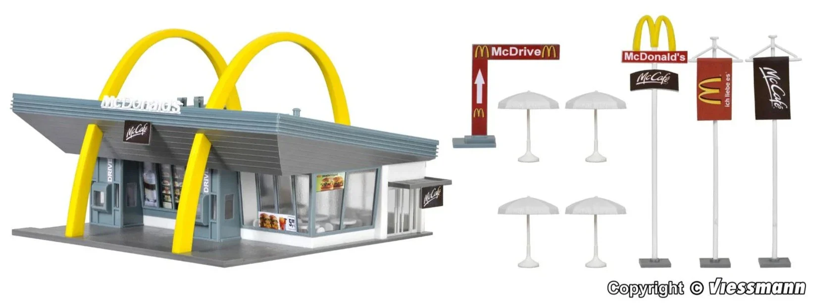 43634 McDonald's Fast Food Restaurant with McDrive Building Kit - Image 3