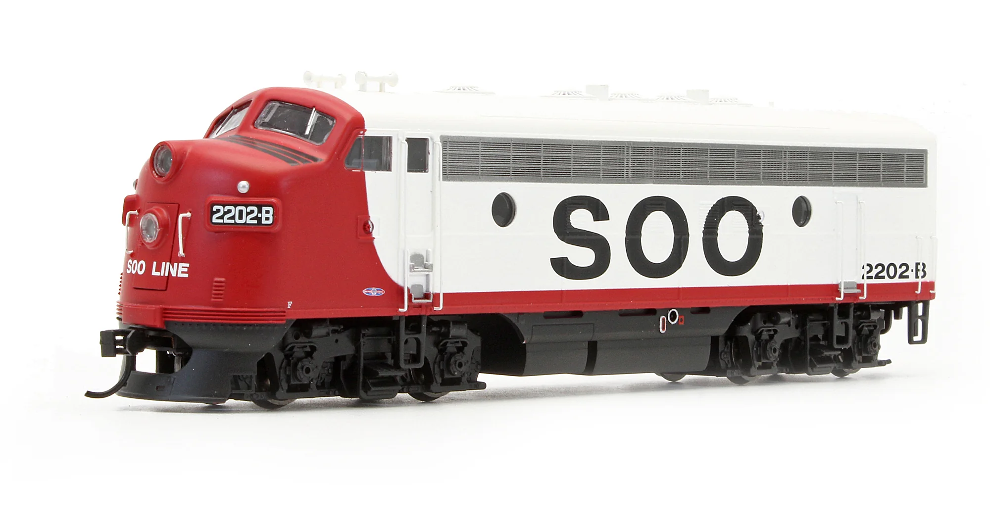 910-19982 Pre-Owned EMD F7A Diesel Locomotive SOO Line - Road #2202-B - DCC Sound