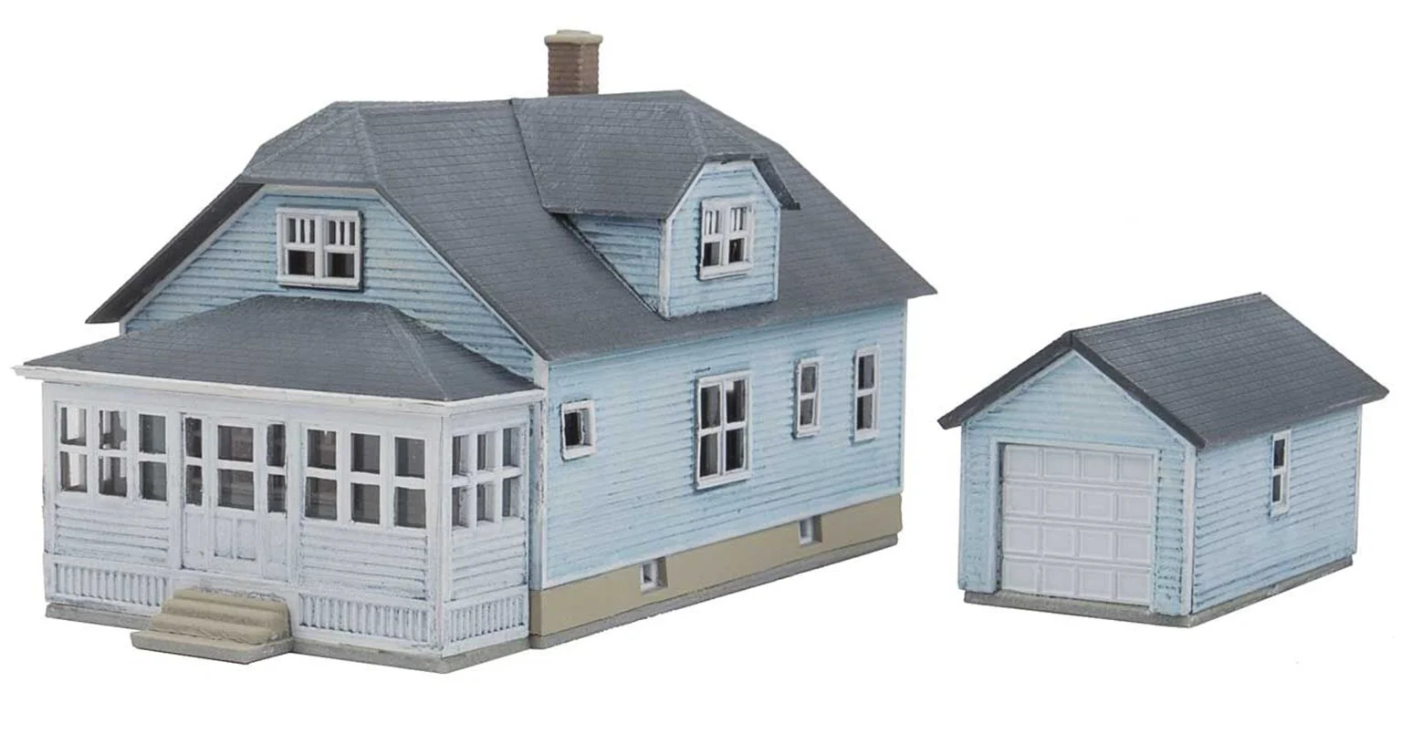 933-3791 American Bungalow With Single Car Garage Kit - Image 2
