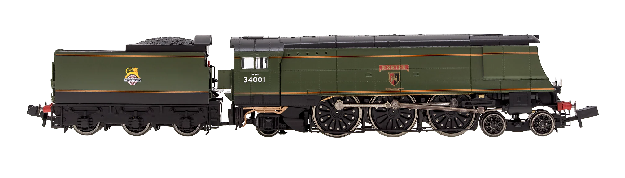 2S-034-006D West Country ‘Exeter’ 34001 BR Green Early Crest - DCC Fitted - Image 2