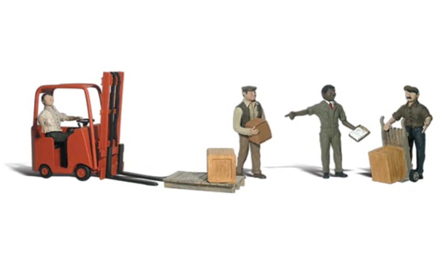 WA2744 A2744 Woodland Scenics - O Gauge Workers With Forklift