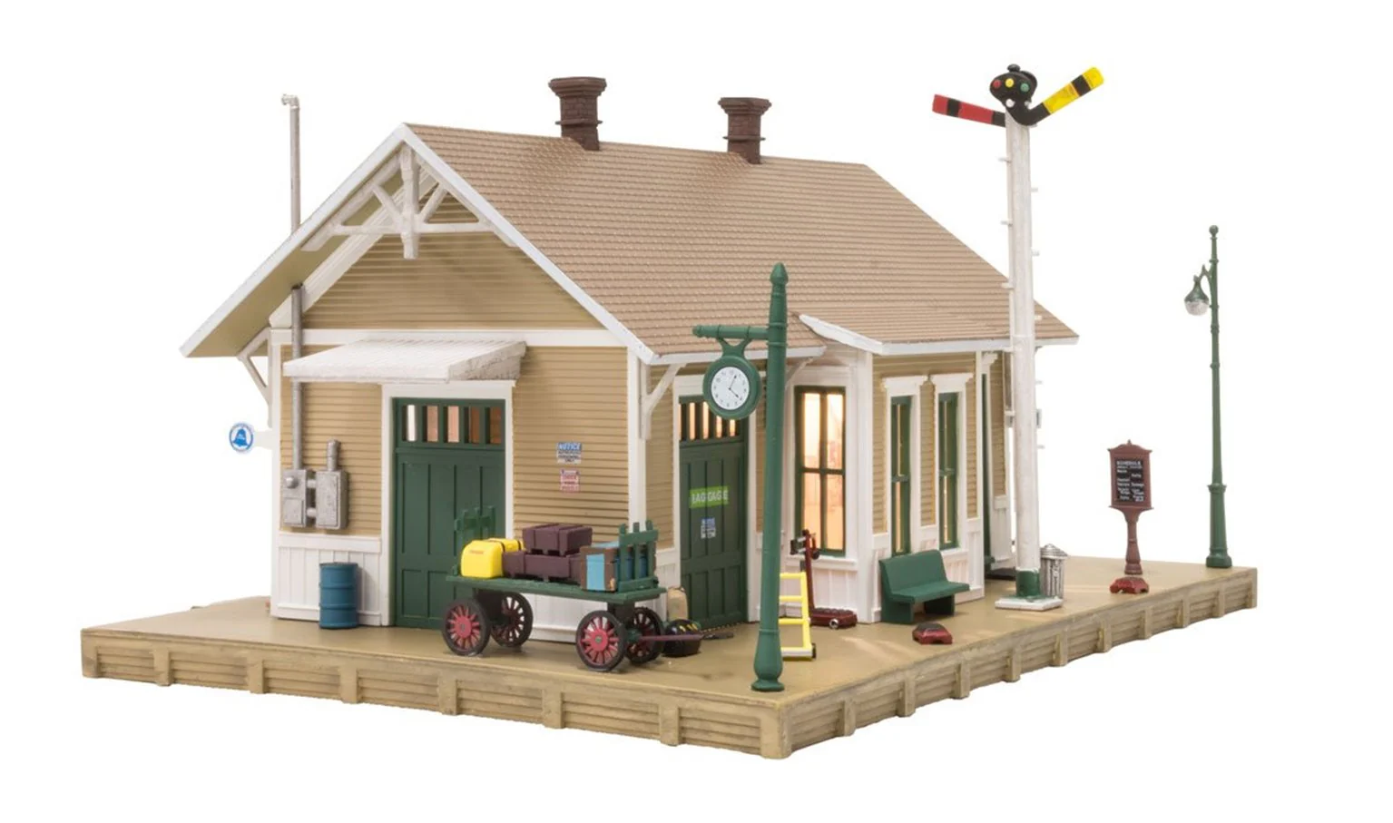 WBR5023 BR5023 Woodland Scenics - HO Scale Buildings - Dansbury Depot - Image 2