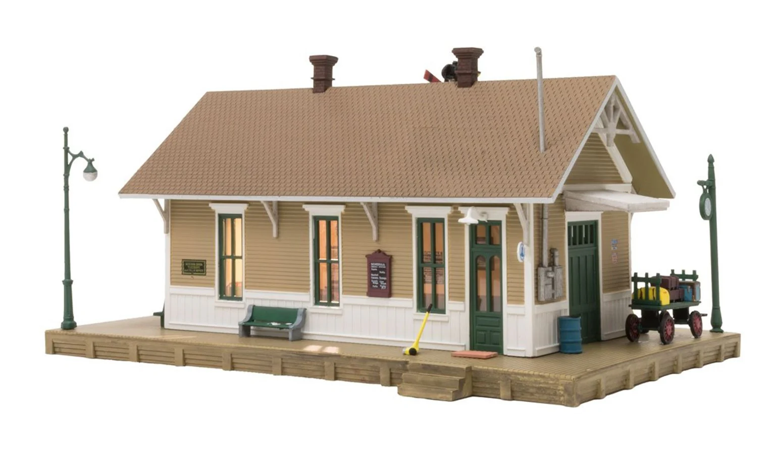 WBR5023 BR5023 Woodland Scenics - HO Scale Buildings - Dansbury Depot - Image 3