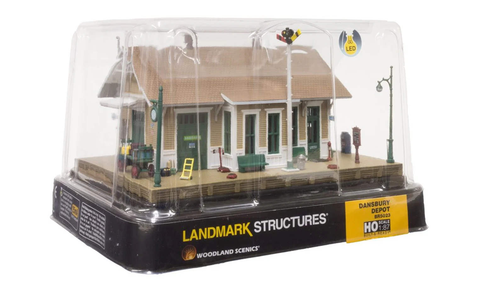 WBR5023 BR5023 Woodland Scenics - HO Scale Buildings - Dansbury Depot - Image 4