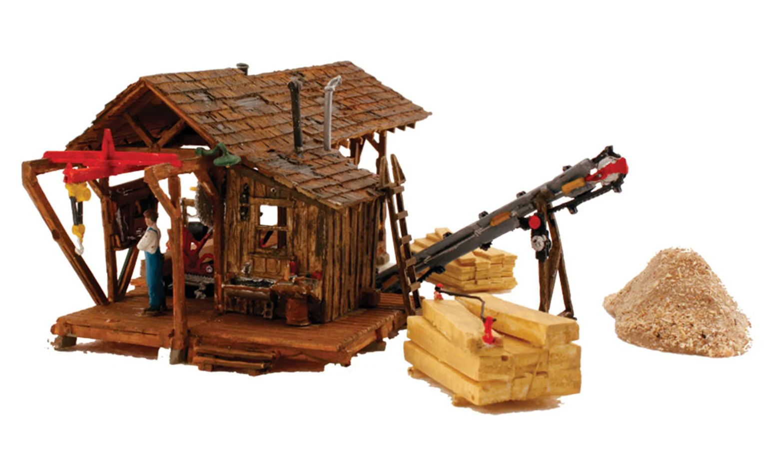 WBR5044 BR5044 Woodland Scenics - HO Scale Buildings - Buzz's Sawmill - Image 2