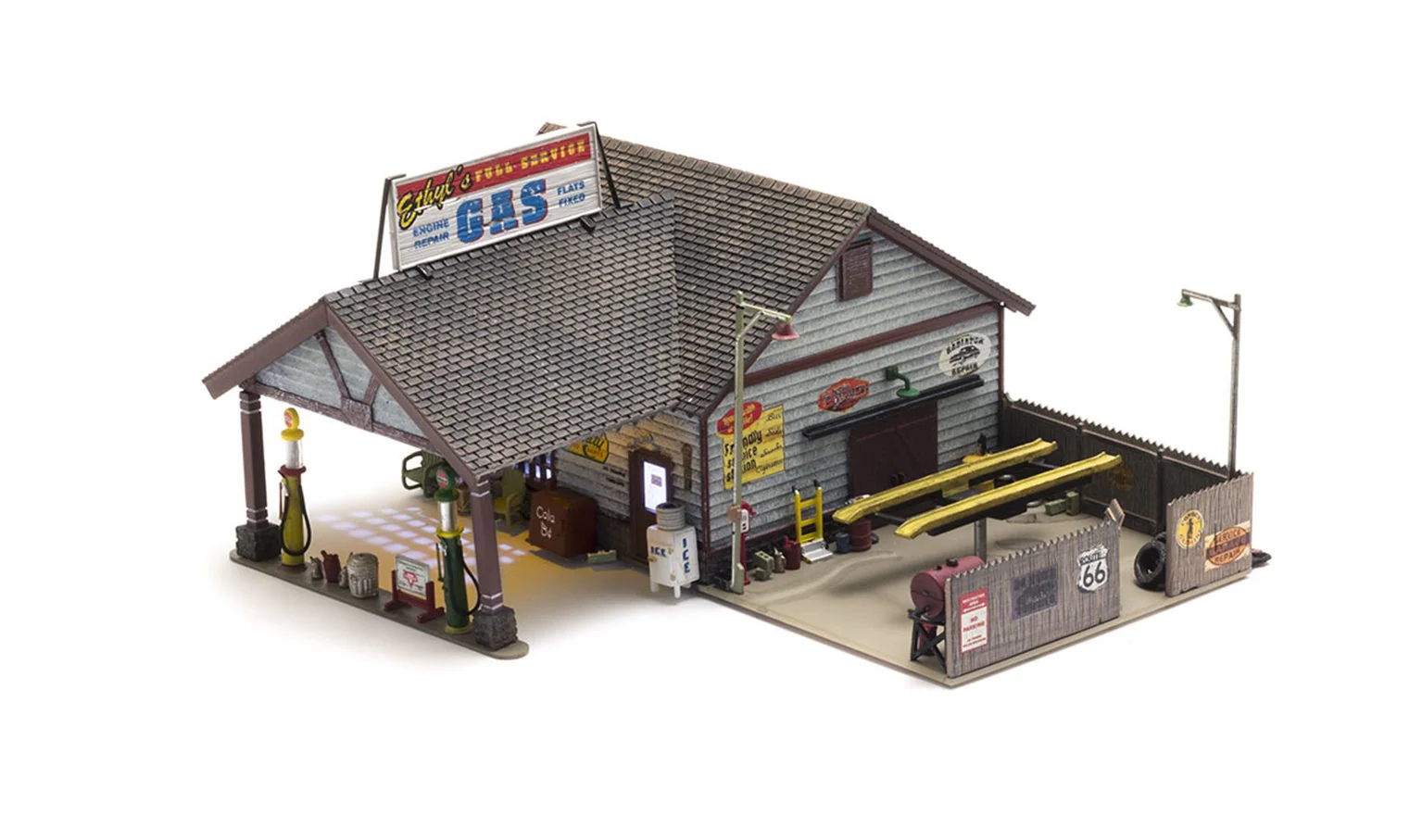 WBR5849 BR5849 Woodland Scenics - O Gauge Buildings - Ethyl's Gas & Service - Image 4