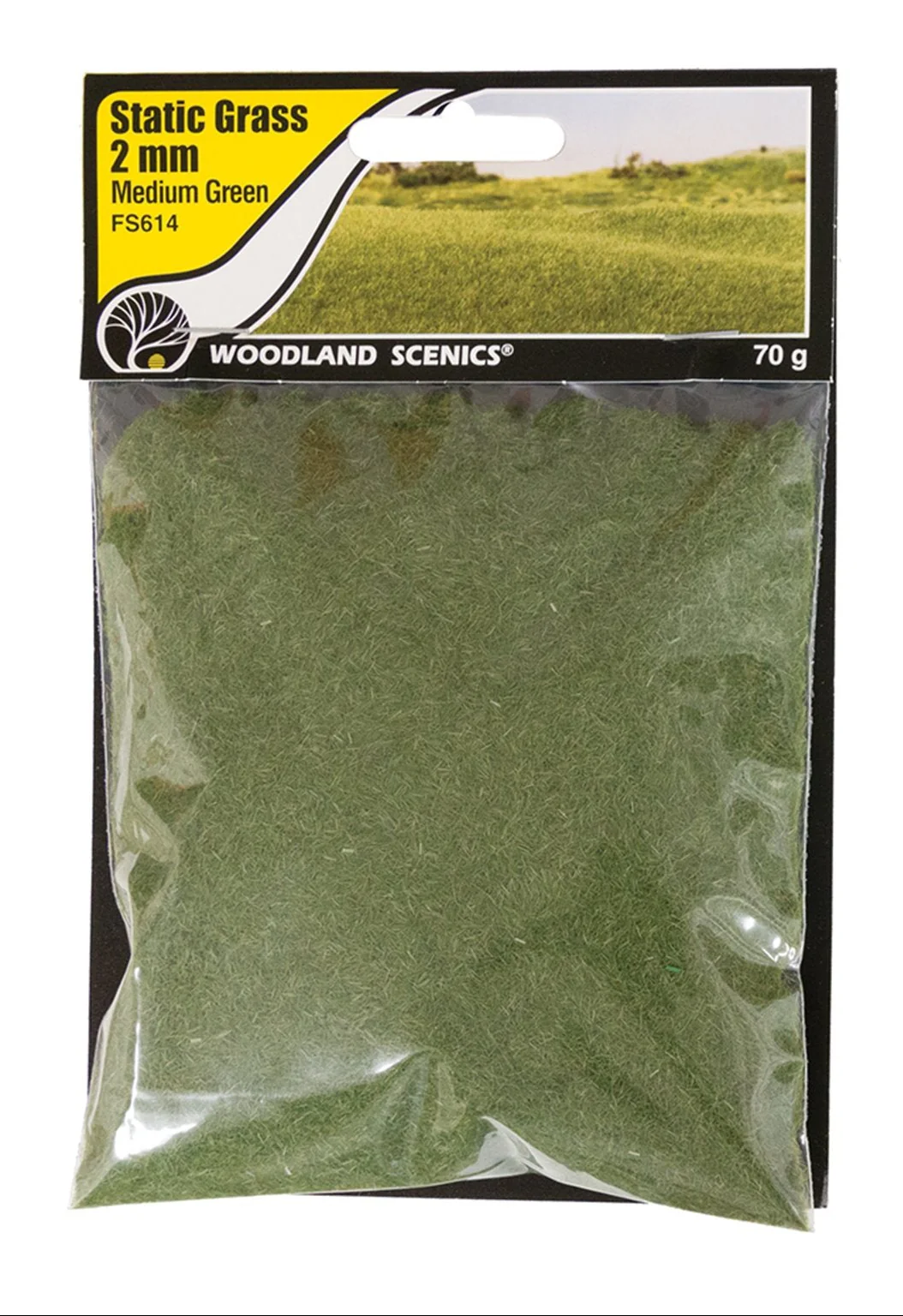 WFS614 FS614 2mm Static Grass Medium Green