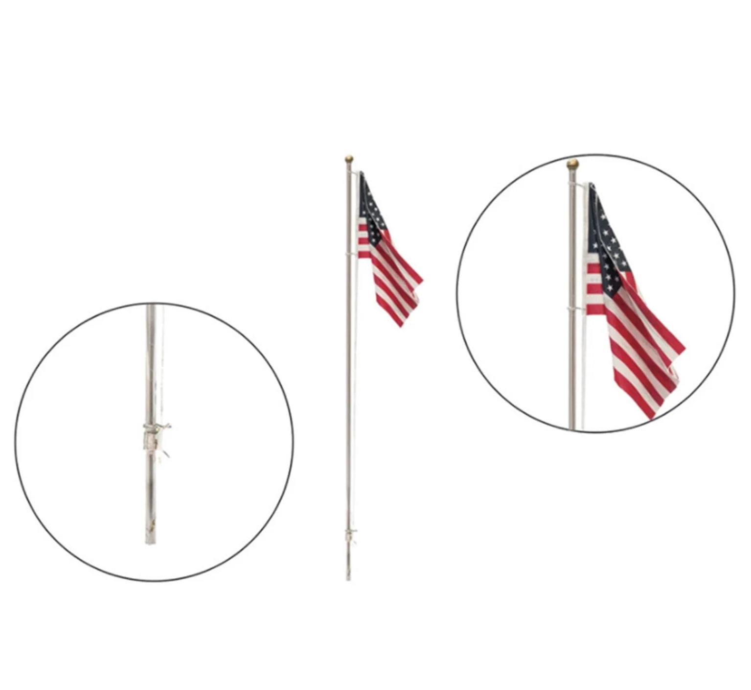 WJP5952 JP5952 Woodland Scenics - US Flag Pole - Large